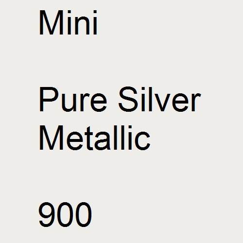 Mini, Pure Silver Metallic, 900.